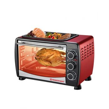 Westpoint Toaster Oven with Hot Plate WF-2400RD - 24 Litre